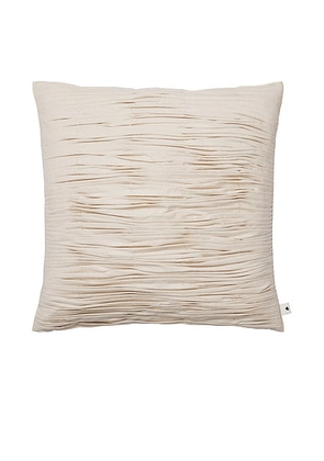 Ferm Living Falda Smocked Cushion in Undyed - Beige. Size all.