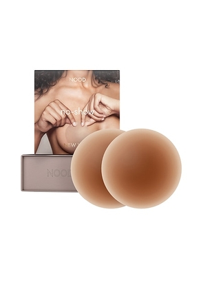NOOD No-show Reusable Round Nipple Covers 3 Inch in No. 7 Bronze - Brown. Size all.