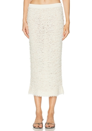 KHAITE Adela Skirt in Ivory - Ivory. Size M (also in ).