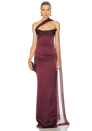 The New Arrivals by Ilkyaz Ozel Julietta Gown in Blood Moon - Wine. Size 34 (also in 38).