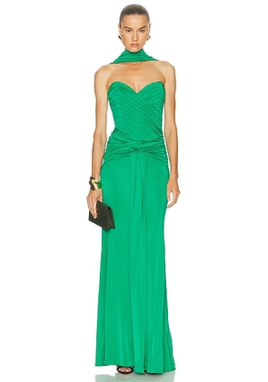 The New Arrivals by Ilkyaz Ozel Amanda Gown in Malachite - Green. Size 34 (also in 36, 38, 40).