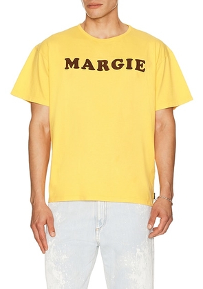 MM6 Maison Margiela T-Shirt in Egg Yolk Yellow - Yellow. Size L (also in M, S, XL/1X).