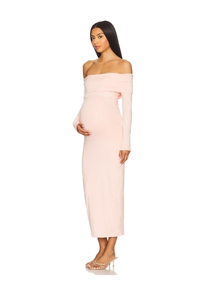BUMPSUIT The Alison Midi Dress in Blush. Size XL. Also in XS.