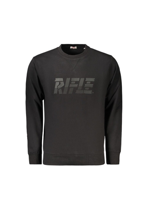 Rifle Black Cotton Men's Sweatshirt - M