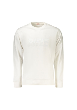 Rifle White Cotton Men's Sweatshirt - M