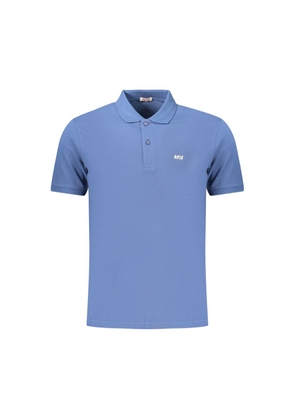 Rifle Blue Cotton Men's Polo Shirt - M