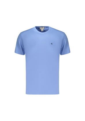 Calvin Klein Light Blue Cotton Men's T-Shirt - S