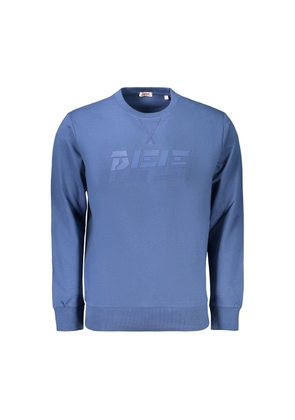 Rifle Blue Cotton Men's Sweatshirt - M