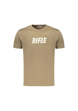 Rifle Brown Cotton Mens T-Shirt - M