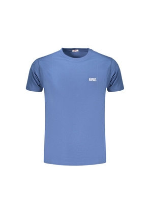 Rifle Blue Cotton Men's T-Shirt - M