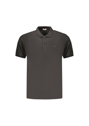Rifle Black Cotton Men's Polo - M