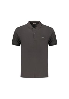 Rifle Black Cotton Polo Shirt - M