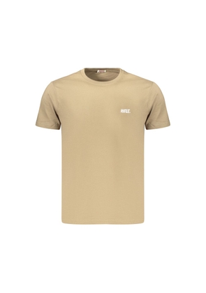 Rifle Brown Cotton T-Shirt - M