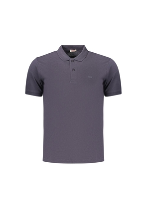 Rifle Blue Cotton Men's Polo - M