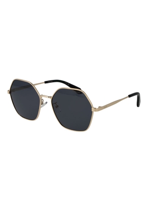 Polaroid Gold Metal Sunglasses