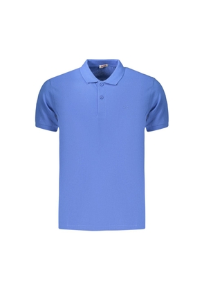 Rifle Blue Cotton Men's Polo - M