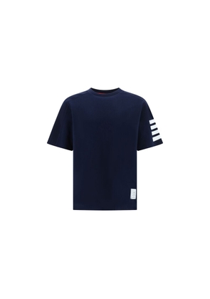 Thom Browne Blue Cotton T-Shirt - 2
