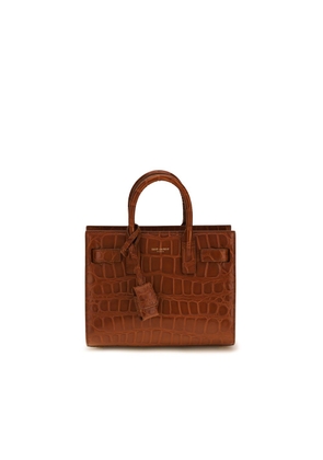 Saint Laurent Brown Calf Leather Bos Taurus Shoulder Bag