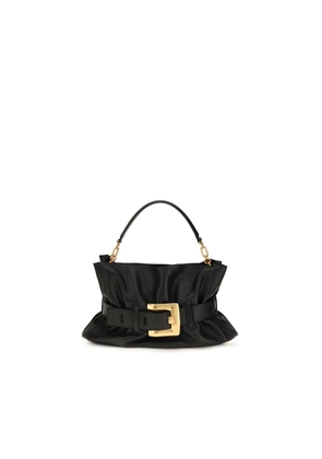 Balmain Black Calf Leather Bos Taurus Shoulder Bag