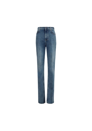 Balenciaga Blue Cotton High-Waisted Jean - 26
