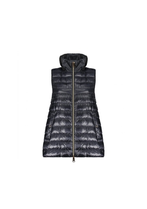 Herno Blue Polyamide Sleveless Jacket - 36