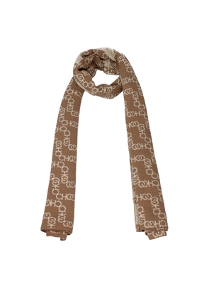 Jimmy Choo Brown Acetate Scarf