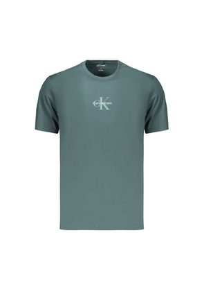 Calvin Klein Blue Cotton Men's Tshirt - XS
