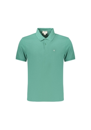 Calvin Klein Green Cotton Mens Polo - S