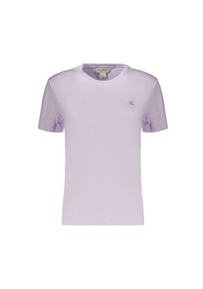 Calvin Klein Purple Cotton Women's T-Shirt - XS