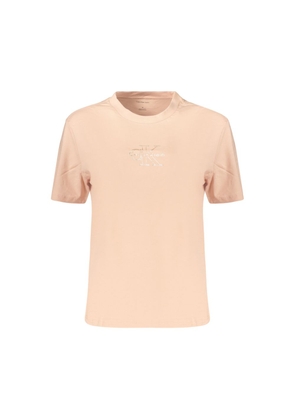 Calvin Klein Pink Cotton Women's T-Shirt - XS