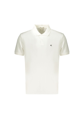 Calvin Klein White Cotton Men's Polo Shirt - XS
