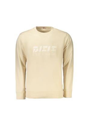Rifle Beige Cotton Men's Sweatshirt - M