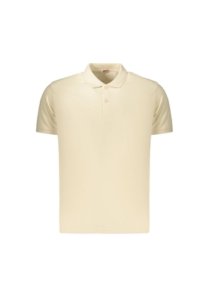 Rifle Beige Cotton Mens Polo - M