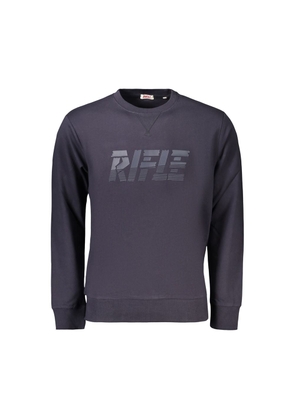 Rifle Blue Cotton Men's Sweatshirt - M