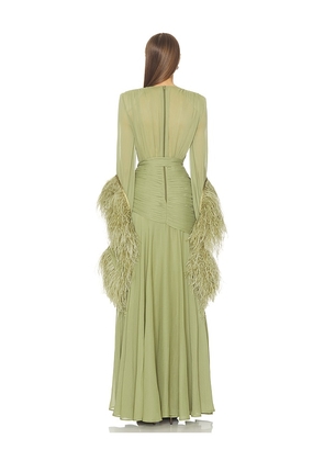 Bronx and Banco Geisha Maxi Dress in Sage. Size XS. Also in M.