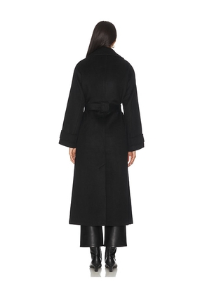 ALIGNE George Wrap Coat in Black. Size 10. Also in 0.