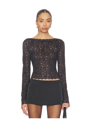 Elodie the Label Alma Lace Top in Black. Size S. Also in XS, M, L.