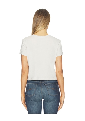 AGOLDE Adine Tee Shirt in Beige. Size M. Also in XS, XL.