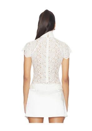 Deme by Gabriella The Florence Top in White. Size S. Also in XS, M, L.