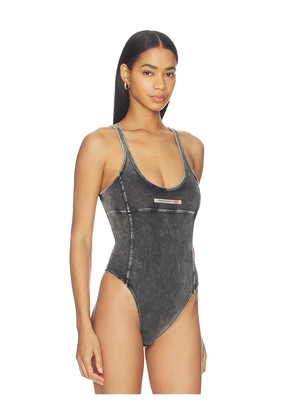 Diesel Phoebe Denim Bodysuit in Black. Size XS. Also in L.