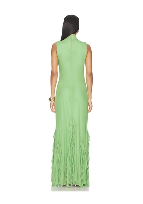 Especia Aneta Mountain Long Dress in Green. Size XS. Also in S, XL.