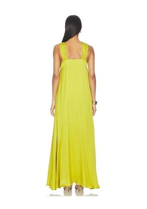 Essentiel Antwerp Jaycee Halterneck Maxi Dress in Yellow. Size 32. Also in 34, 36.
