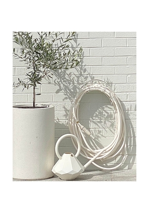 Garden Glory Classic Hose Holder in White.
