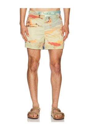 Cult Gaia Morfeo Swim Short in Blue. Size S. Also in M, L, XL/1X.