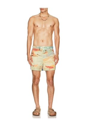 Cult Gaia Morfeo Swim Short in Blue. Size S. Also in M, L, XL/1X.