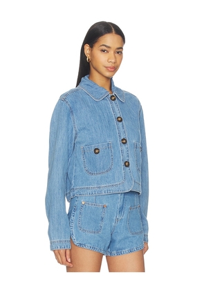 BLANKNYC Denim Jacket in Blue. Size XS. Also in S, M, L.