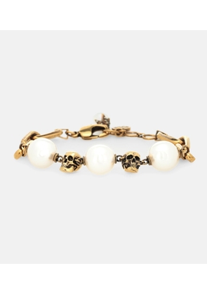 McQueen Faux pearl chain bracelet