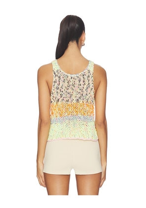 Free People Flea Market Tank in Green,Orange. Size XS. Also in S, M, L.