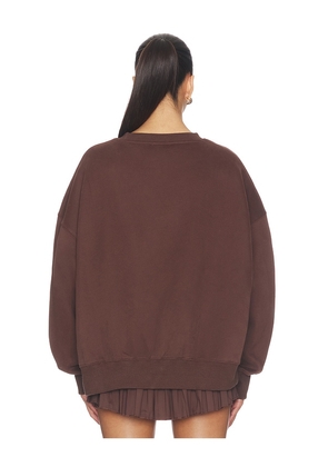 Gold Hinge Sweatshirt in Brown. Size S. Also in XS, M, L, XL.