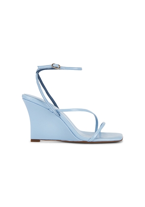 Jeffrey Campbell Highlight Wedge Sandal in Baby Blue. Size 6. Also in 6.5, 7, 7.5, 8, 8.5, 9, 9.5, 10.